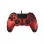 Lexip Metaltech – káblový ovládač – rubínovo červený (Multi), gamepad, PC, PlayStation 4, D-Pad, tlačidlo Home, tlačidlo Options, tlačidlo Share, analógový/digitálny, viacfarebný, káblový