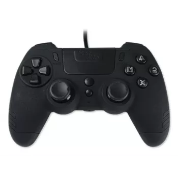 Lexip Metaltech – káblový ovládač – Ebony čierny (Multi), gamepad, PC, PlayStation 4, D-Pad, tlačidlo Home, tlačidlo Options, tlačidlo Share, analógový/digitálny, viacfarebný, káblový