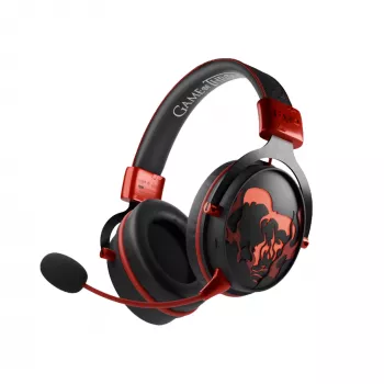 Lexip HBO Game of Thrones náhlavná súprava káblová & bezdrôtová cez hlavu gaming Bluetooth čierna, červená