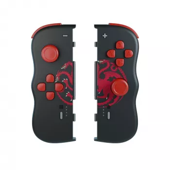 Lexip HBO Game of Thrones Targaryen čierny, červený Bluetooth gamepad Nintendo Switch, Nintendo Switch OLED