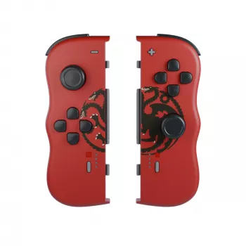 Lexip HBO Game of Thrones Targaryen čierny, červený Bluetooth gamepad Nintendo Switch, Nintendo Switch OLED