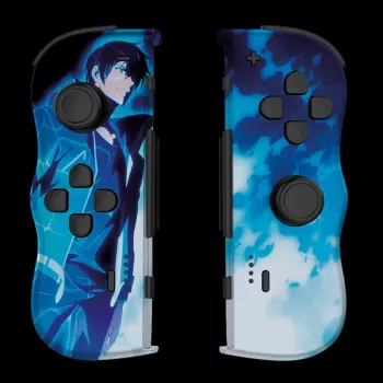 Lexip X CRUNCHYROLL – SUNG JIN-WOO TWIN PADS WL, gamepad, Nintendo Switch 2, krížový ovládač, smerové tlačidlá, analógový/digitálny, bezdrôtový, modrý, biely