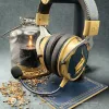 Lexip Assassin's Creed Shadows stojan na headset - X Ubisoft, stojan na headset, modrý, zlatý