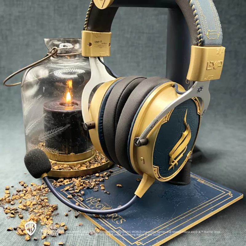 Lexip Assassin's Creed Shadows stojan na headset - X Ubisoft, stojan na headset, modrý, zlatý