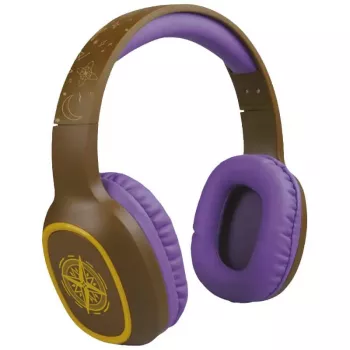 Steelplay Adventure Magic headset (Switch/PC/Mac/Mobil), káblový a bezdrôtový, herný, 20 – 20000 Hz, 175 g, headset, hnedá, fialová