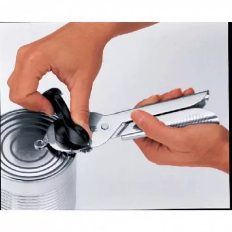 WMF Tin Up mechanický otvárač na konzervy čierny, nerezová oceľ