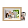 Braun DigiFrame 10W digitálny fotorámik biely, drevo 25,6 cm (10,1 palca) dotykový displej WLAN