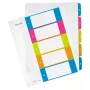 Leitz Indexy Printable PP A4+ 1-5 WOW, číselný register, polypropylén (PP), A4 Maxi, 245 mm, 305 mm
