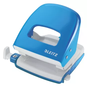 Leitz dierovač 5008 NeXXt, 2-dierový 30 listov, 30 listov, modrý, kov, 8 cm, A6, 5,5 mm