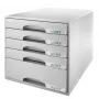 Leitz Drawer cabinet Plus 5-drawer, 5 zásuviek, plast, sivá, 287 x 363 x 270 mm