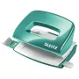 Leitz NeXXt Locher WOW Mini 2-dierkovač / 10 listov, 10 listov, tyrkysová, sivá, plast, 8 cm, 5,5 mm, A4