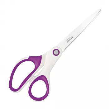 Leitz WOW Titanium kancelárske nožnice 205 mm, rovný rez, jednotlivé, fialová, biela, nehrdzavejúca oceľ, kancelárske nožnice, titán