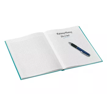 Leitz zápisník WOW A4 štvorčekovaný s tvrdou väzbou 90 g/80 listov, vzor, modrá, A4, 80 listov, 80 g/m², štvorčekovaný papier