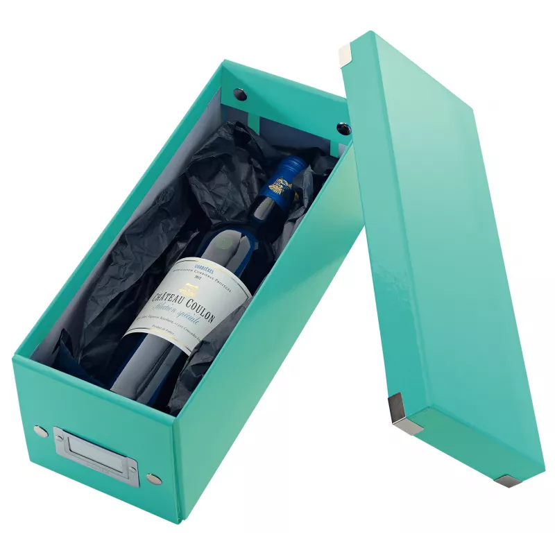 Leitz Click & Store WOW box na ukladanie CD, tyrkysový, kartón, 143 mm, 352 mm, 136 mm, 440 g