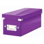 Leitz Click & Store WOW box na ukladanie CD, fialový, kartón, 440 g