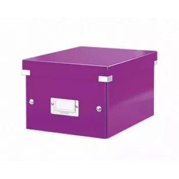 Leitz Click & Store WOW malý úložný box, fialová, kartón, 540 g