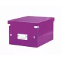 Leitz Click & Store WOW malý úložný box, fialová, kartón, 540 g