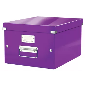 Leitz Click & Store WOW Medium Storage Box, fialová, kartón, 16,7 l, 281 mm, 200 mm, 265 x 335 x 188 mm