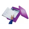 Leitz Click & Store WOW Medium Storage Box, fialová, kartón, 16,7 l, 281 mm, 200 mm, 265 x 335 x 188 mm