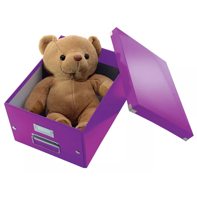 Leitz Click & Store WOW Medium Storage Box, fialová, kartón, 16,7 l, 281 mm, 200 mm, 265 x 335 x 188 mm
