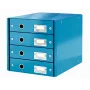 Leitz Click & Store WOW zásuvkový box (4 zásuvky), modrá, kartón, 2,49 kg