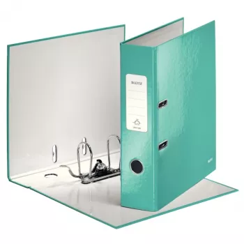 Leitz Lever Arch File 180° WOW POB/lamino A4/80 mm, A4, kartón, tyrkysová, 600 listov, 80 g/m², 8 cm