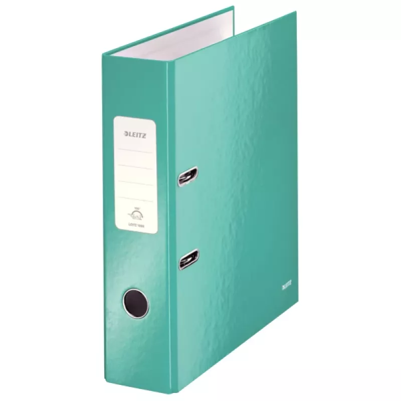 Leitz Lever Arch File 180° WOW POB/lamino A4/80 mm, A4, kartón, tyrkysová, 600 listov, 80 g/m², 8 cm