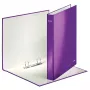 Leitz Ringbuch WOW lamino A4+ 2DR/25 mm, A4, kartón, fialová, biela, 250 listov, 80 g/m²