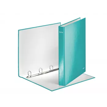 Leitz Ringbinder WOW lamino A4+ 4DR/25 mm, A4, kartón, metalická, tyrkysová, 230 listov, 80 g/m², 2,5 cm