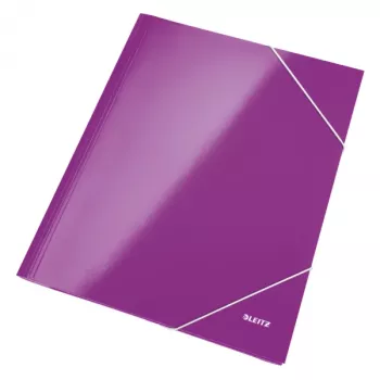Leitz 3-Klapp-Mappe WOW Karte/POB A4, A4, polypropylén (PP), fialová, 250 listov, 80 g/m², papier