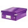 Leitz organizačná krabica Click & Store WOW malá, fialová, kartón, 600 g