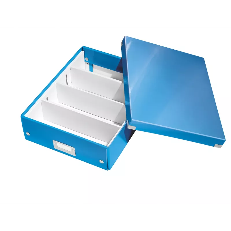 Leitz Click & Store WOW stredná úložná krabica, modrá, kartón, 880 g