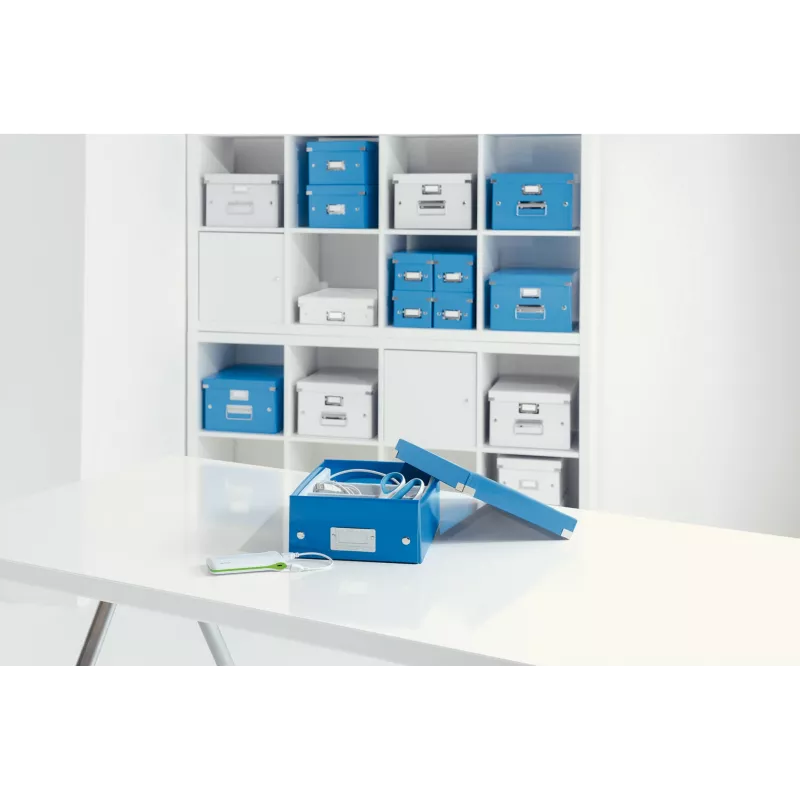 Leitz Click & Store WOW stredná úložná krabica, modrá, kartón, 880 g