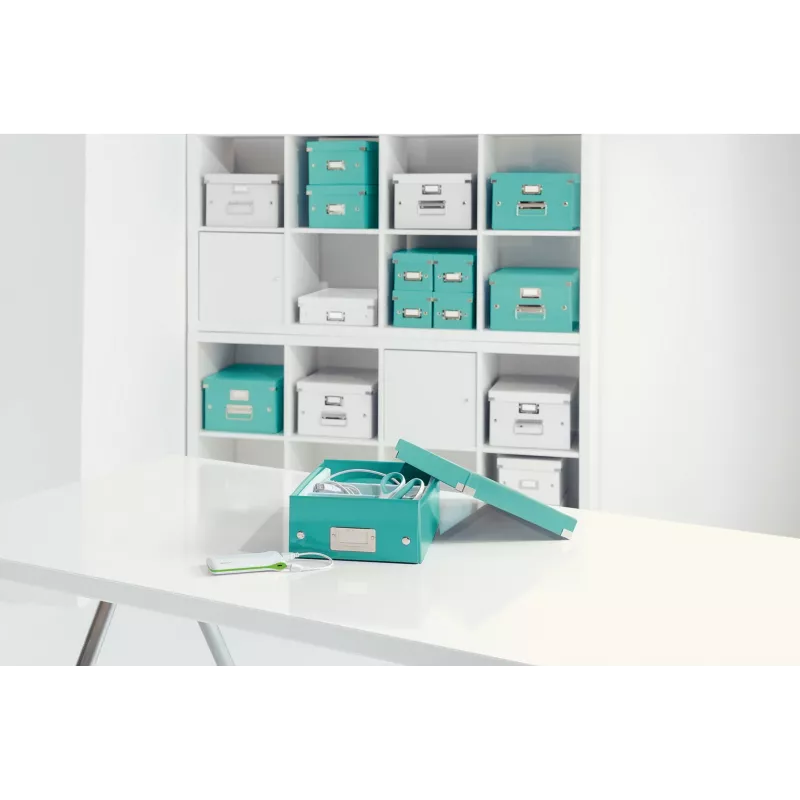 Leitz Click & Store WOW stredná organizačná krabica, modrá, kartón, 880 g