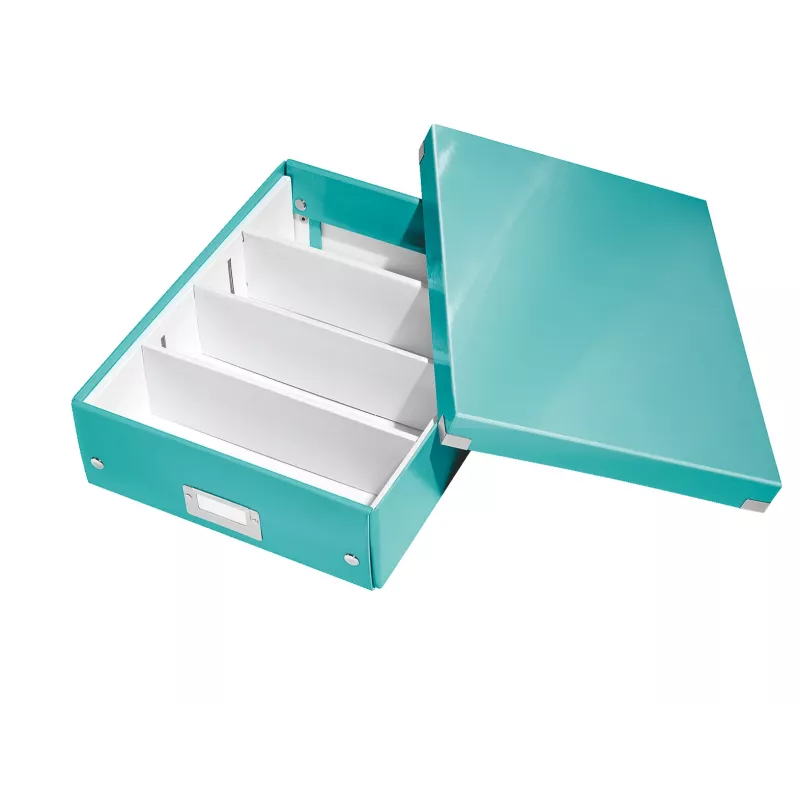 Leitz Click & Store WOW stredná organizačná krabica, modrá, kartón, 880 g