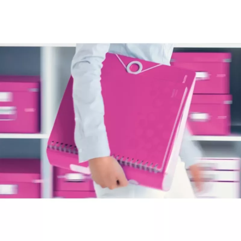 Leitz rýchloviazač Active PP WOW A4/80 mm, A4, polyfoam, ružová, 500 listov, 80 g/m², 8,2 cm