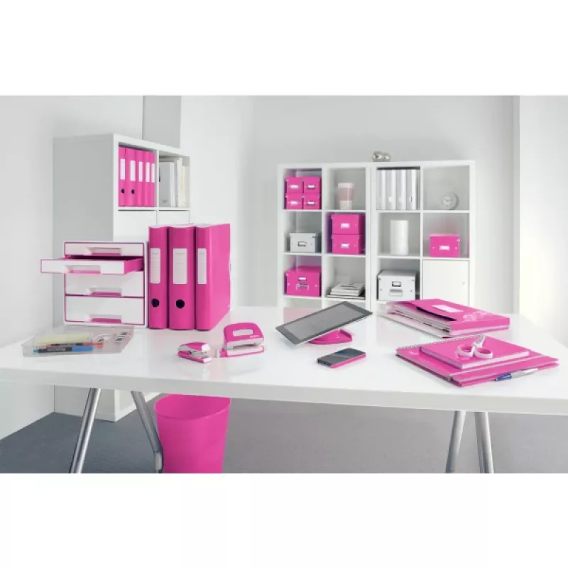 Leitz rýchloviazač Active PP WOW A4/80 mm, A4, polyfoam, ružová, 500 listov, 80 g/m², 8,2 cm