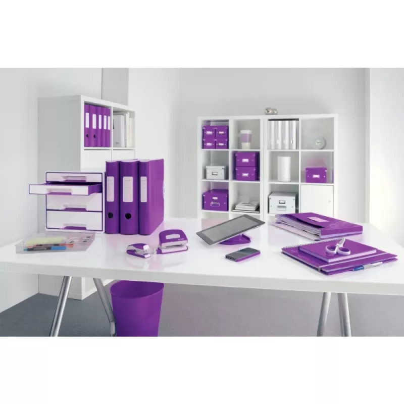 Leitz rýchloviazač Active PP WOW A4/80 mm, A4, polyfoam, fialová, 500 listov, 80 g/m², 8,2 cm