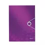 Leitz 3-chlopňová mapa WOW PP A4, A4, polypropylén (PP), metalická, fialová, na výšku, 150 listov, 235 mm