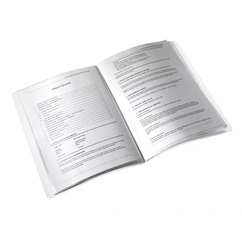 Leitz displayová kniha WOW PP 20 obalov, modrá, metalická, polyvinylchlorid (PVC), 20 obalov, A4, 231 mm, 13 mm