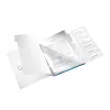 Leitz WOW PP kniha s oddeľovačmi, 6 tabov, A4, polypropylén (PP), modrá, metalická, 200 listov, 260 mm, 17 mm