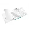 Leitz WOW PP kniha s registrami, 6-dielna, A4, polypropylén (PP), modrá, metalická, 200 listov, 260 mm, 17 mm