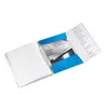 Leitz kniha s registrami WOW PP 12 tabov, A4, polypropylén (PP), modrá, metalická, 200 listov, 265 mm, 17 mm
