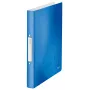 Leitz Ringbinder WOW PP A4 2RR/25mm, A4, okrúžkový, polypropylén (PP), modrá, metalická, biela, 190 listov