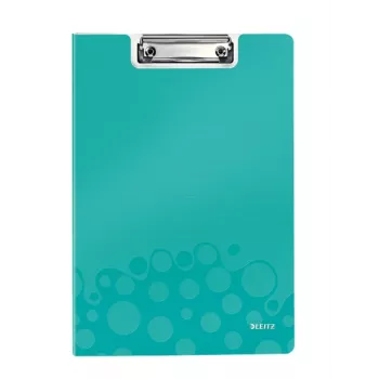 Leitz klipová doska s krytom WOW, A4, polyfoam, modrá, 75 listov, 1 vrecko, 230 mm