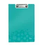 Leitz klipová doska s krytom WOW, A4, polyfoam, modrá, 75 listov, 1 vrecko, 230 mm