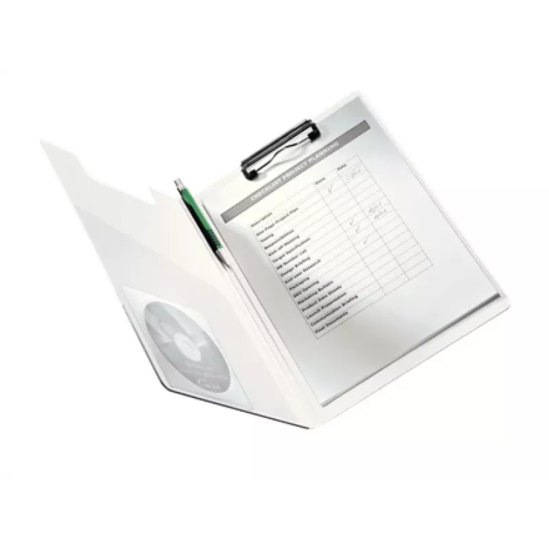 Leitz klipová doska s krytom WOW, A4, polyfoam, modrá, 75 listov, 1 vrecko, 230 mm