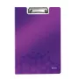 Leitz klipová doska s vrchnákom WOW, A4, polyfoam, fialová, 75 listov, 1 vrecko, 230 mm