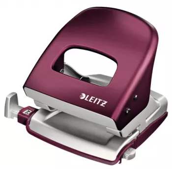 Leitz NeXXt 5006 dierovač 30 listov červený, strieborný