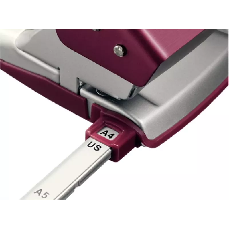 Leitz NeXXt 5006 dierovač 30 listov červený, strieborný